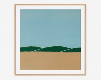 Landscape Painting Series No.21. Arte abstrata colorida minimalista. Baixe os arquivos e imprima de casa.