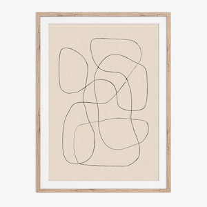 Desenho de linha fina de rabisco abstrato. Baixe os arquivos e imprima de casa.