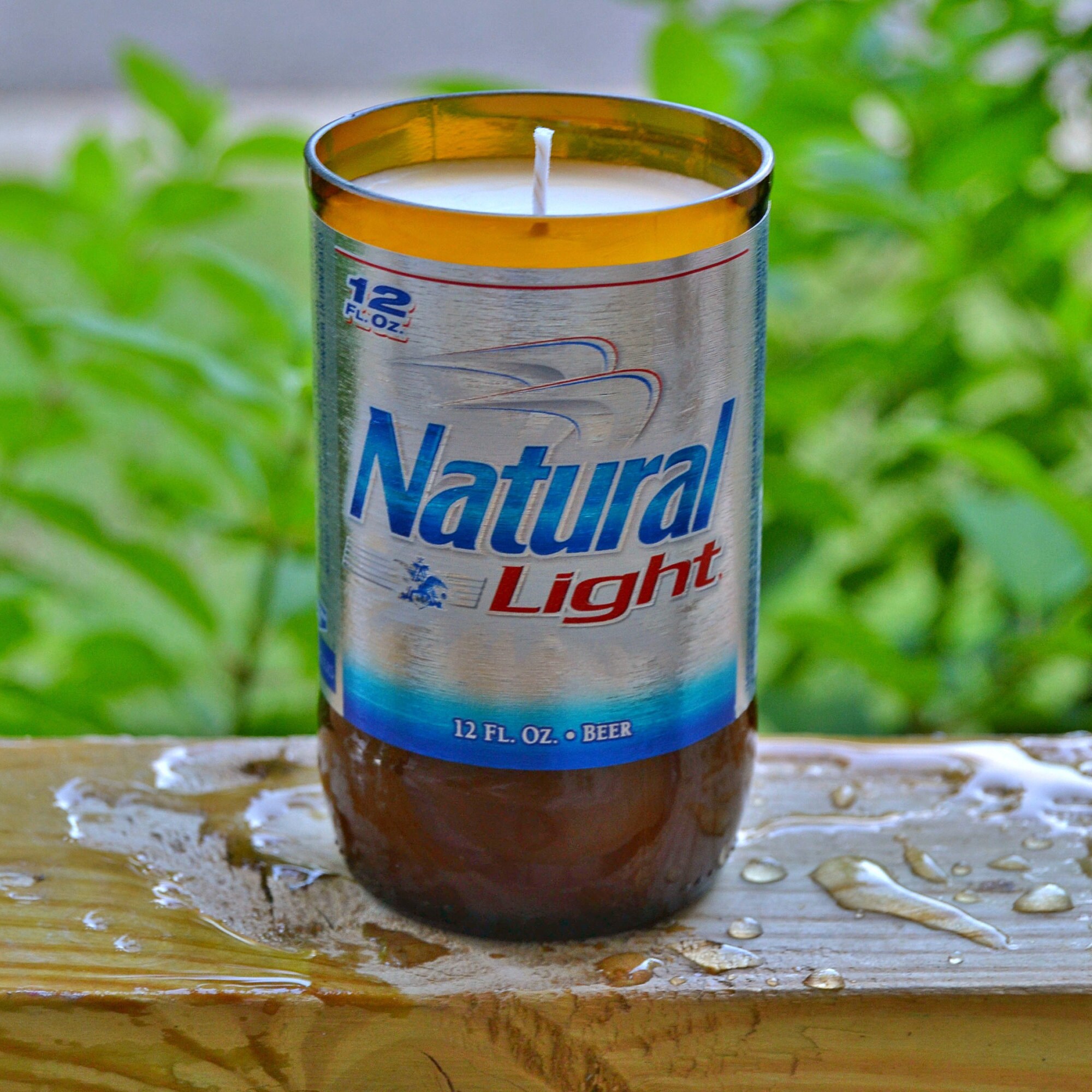 Natural Light Natty Beer Bottle Candle made with soy wax Etsy