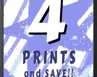 Select any 4 A4 Prints prints and Save!