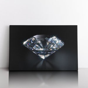 Diamond Abstract | Large Canvas Wall Art | Home Decor | Abstract Art | Texture Original Painting | Colorful Art | Home Design Decoration