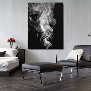 Smoke Canvas Wall Art | Canvas Wall Art Decor | Abstract Watercolor Canvas | Large Abstract Wall Art | Texture Canvas | Modern Canvas Art