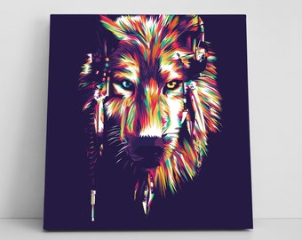 Lion Art | Lion Wall Decor | Motivational Wall Art | Modern Art | Canvas Wall Art | Large Canvas Abstract | Inspirational Canvas Wall Art