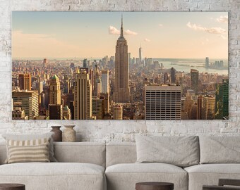 Large Colorful Abstract City Wall Art Print | Contemporary Texture Canvas Wall Art | Modern Home Decor Art | Minimalist Watercolor Painting