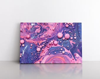 Large Abstract Printing Texture Home Decor | Contemporary Modern Wall Art | Watercolor Painting Colorful Wall Art | 3 Panels Canvas Wall Art