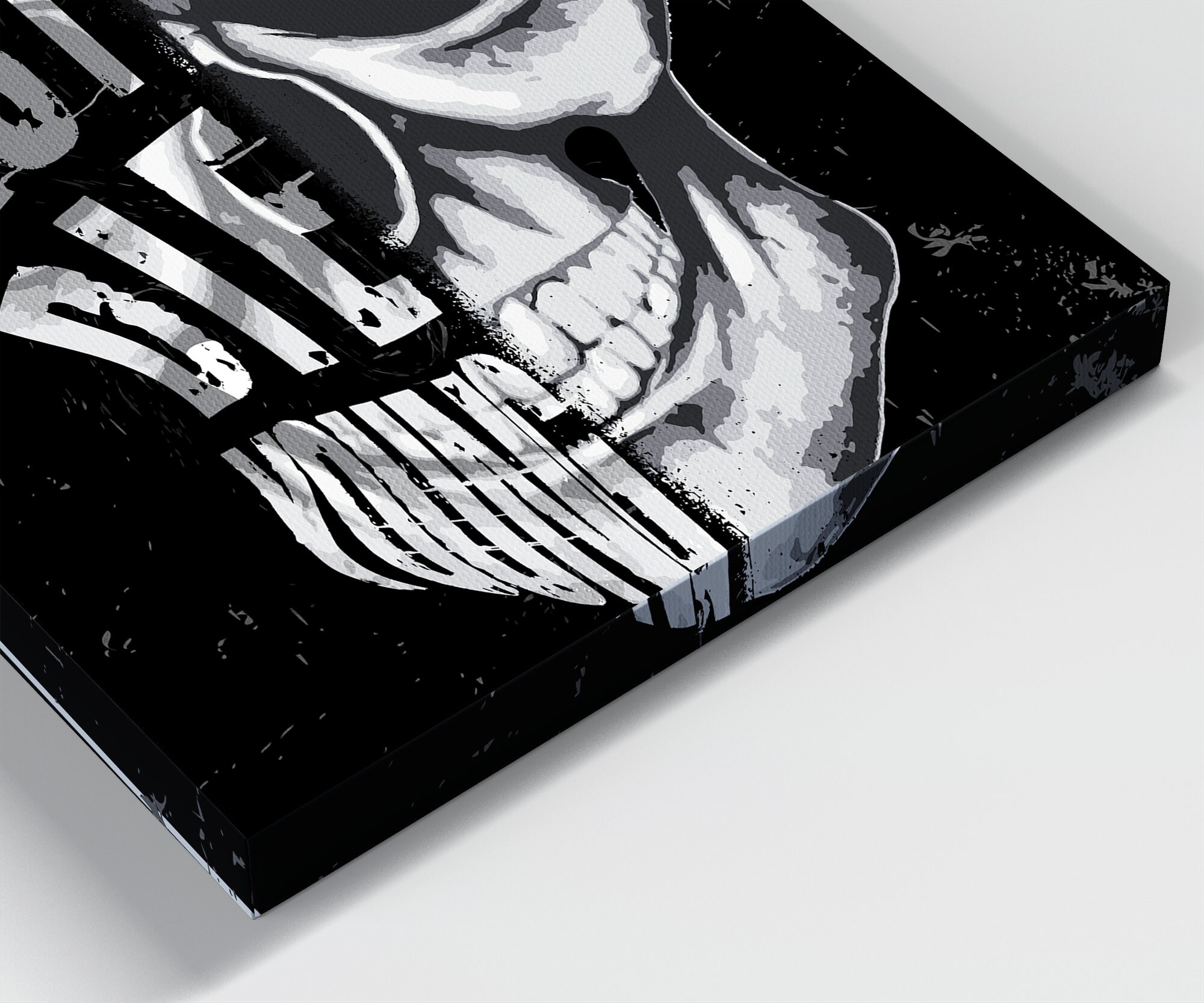 Skull Canvas Wall Art Skull Art Print Abstract Canvas Etsy UK