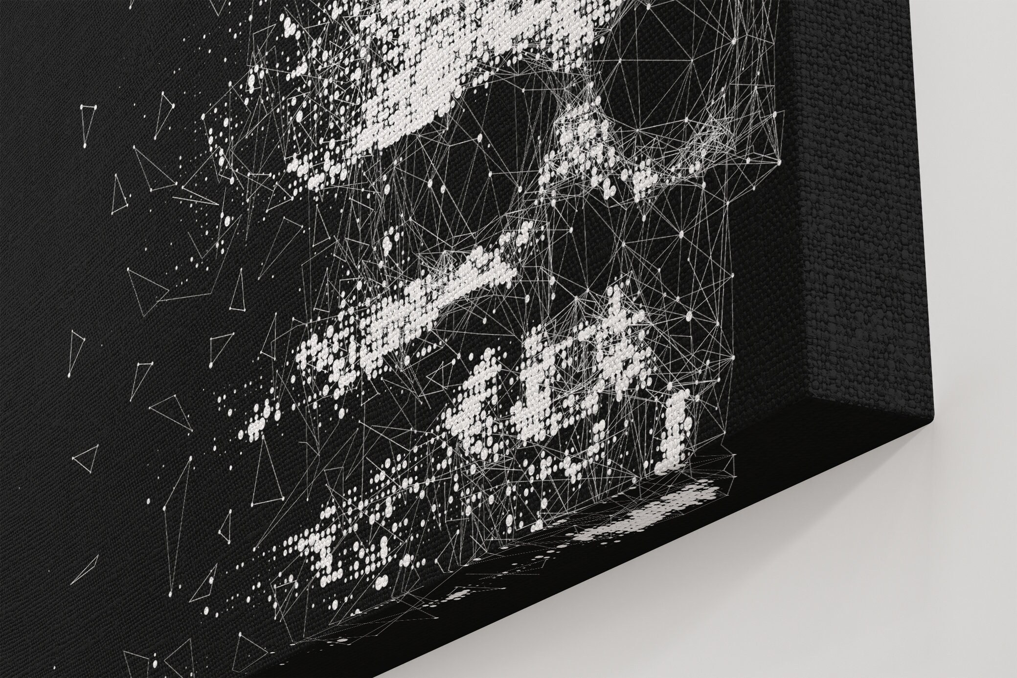 Skull Canvas Print Skull Art Print Texture Canvas Art Etsy