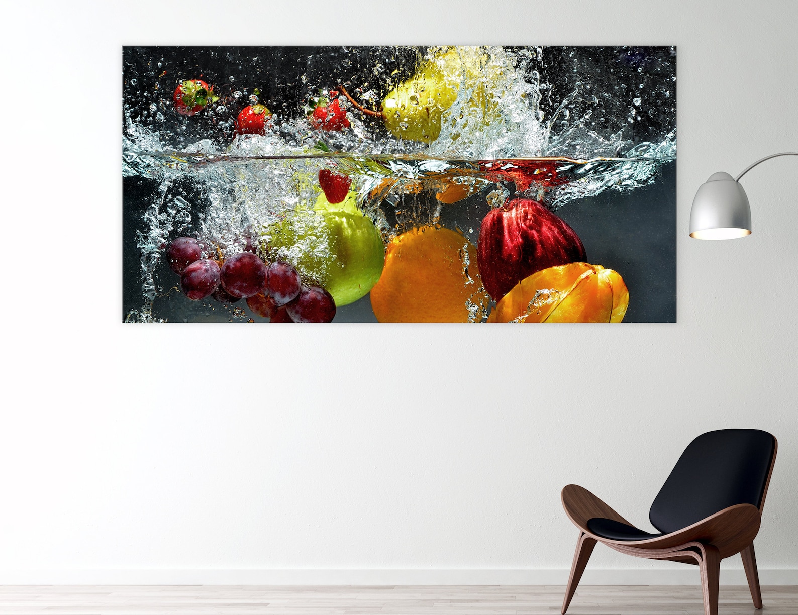 Fruit Splash Canvas Wall Art Canvas Art Kitchen Print Etsy