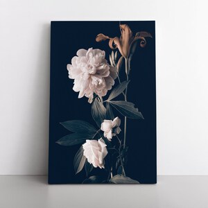 Flowers Canvas Print | Pink Floral Painting | Colorful Painting | Large Abstract Art | Home Decor | Design Ideas | 3 Panels Canvas Wall Art