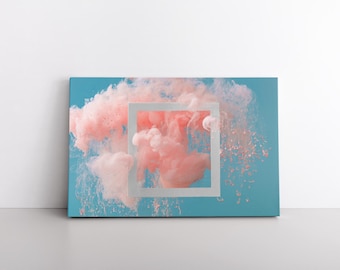 Large Texture Canvas Wall Art | Abstract Art | Contemporary Abstract Printing Art | Modern Art Decor | Watercolor Painting | Colorful Art