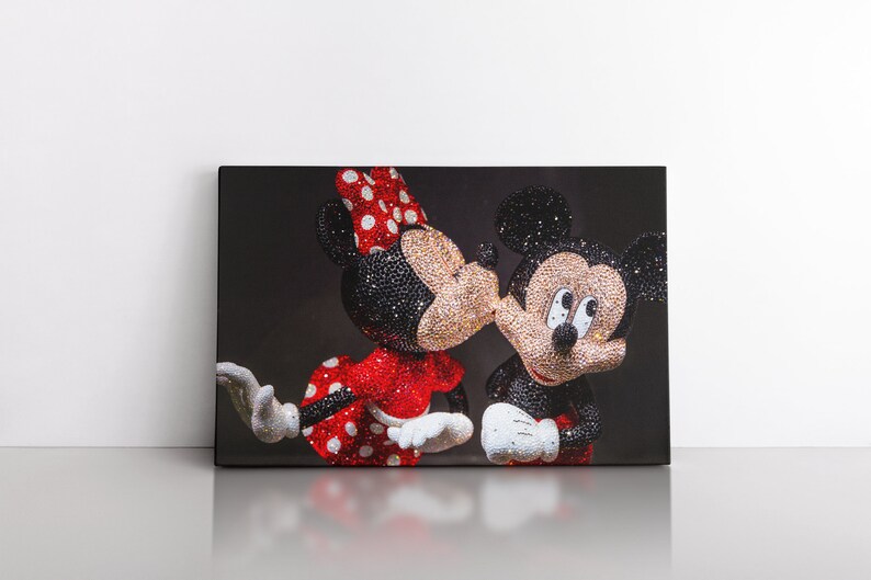 Minnie Mouse Canvas Wall Art Mickey Mouse Home Decor Etsy