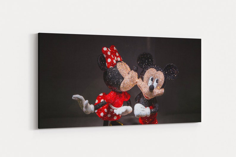 Minnie Mouse Canvas Wall Art Mickey Mouse Home Decor Etsy