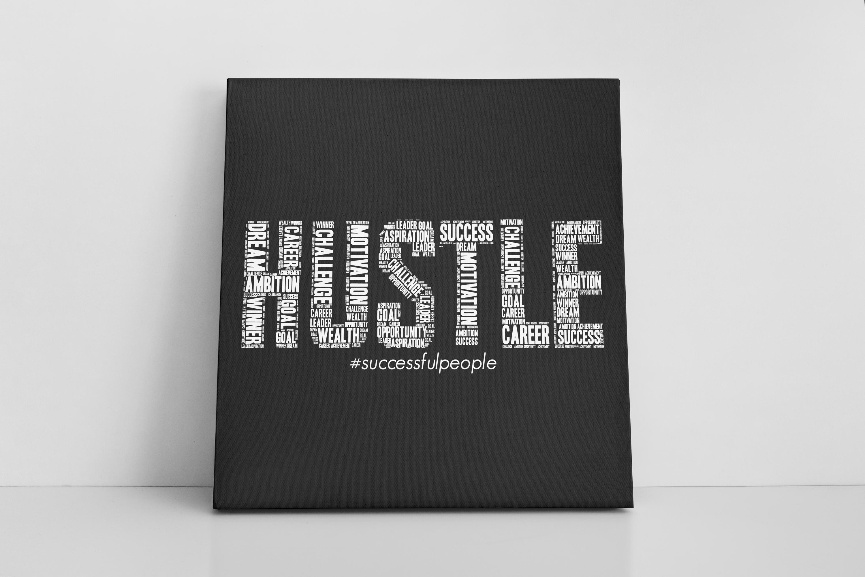 Motivation Wall Art | Stay Humble | Organization Keywords | Hustle Hard ...