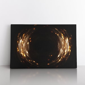 Black And Gold Art | Large Abstract Art | Original Abstract Printing | Gold Texture Canvas Art | Contemporary Art | 3 Panels Canvas Wall Art