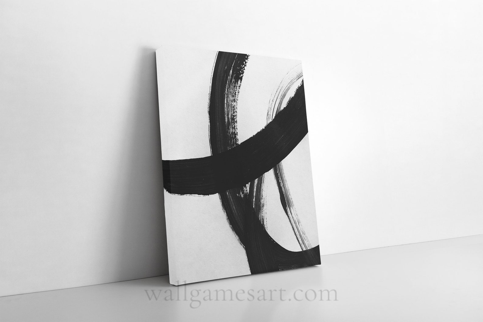 Large Abstract Art Original Abstract Printing Black White Etsy