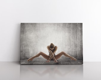 Ballerina Dancer Art | Ballet Wall Art | Gymnast Girl | Home Decor Abstract | Ballerina Modern Original Painting | Ballet Canvas Print