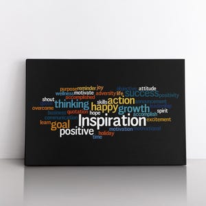 Strong Mindset Art Motivational Canvas Entrepreneur Large Decor Modern Home Painting Abstract Print Texture Canvas Mindset Inspirational