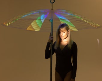 LED Umbrella collapsible aerial, Rotating mechanism.