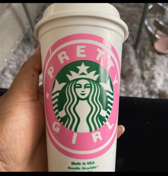 Pretty Girl Reusable Coffee Cup