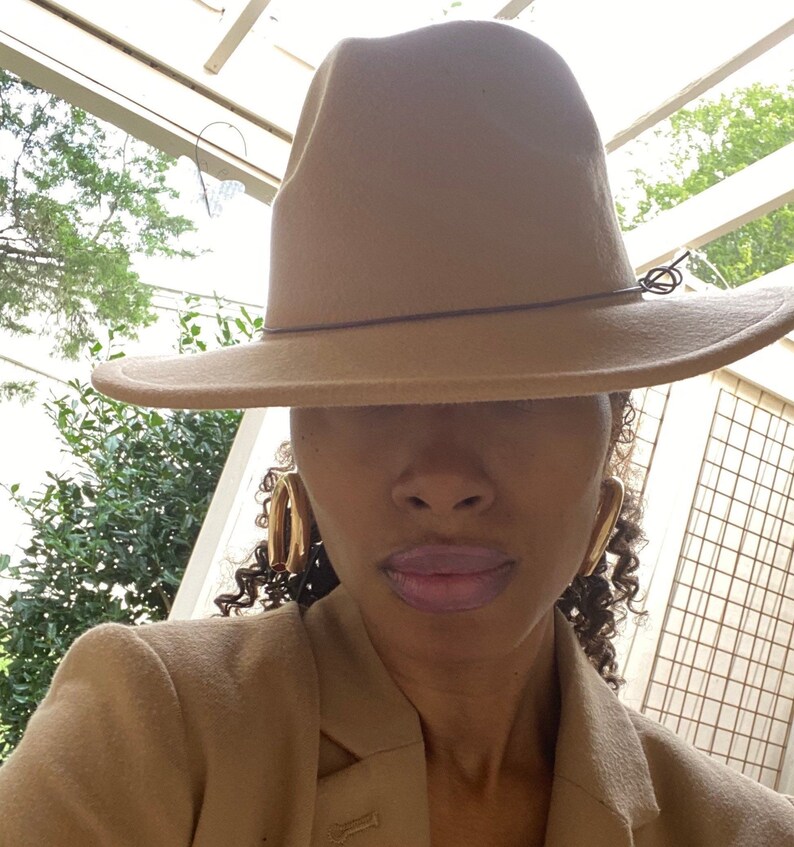 Camel Fedora Camel Color Unisex Fedora Vintage Style Hat Etsy