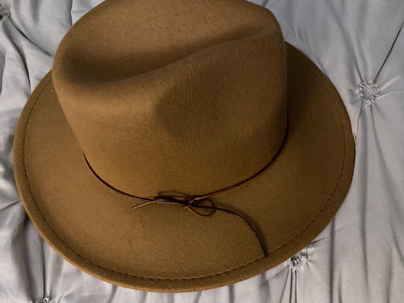 Camel Fedora Camel Color Unisex Fedora Vintage Style Hat Etsy