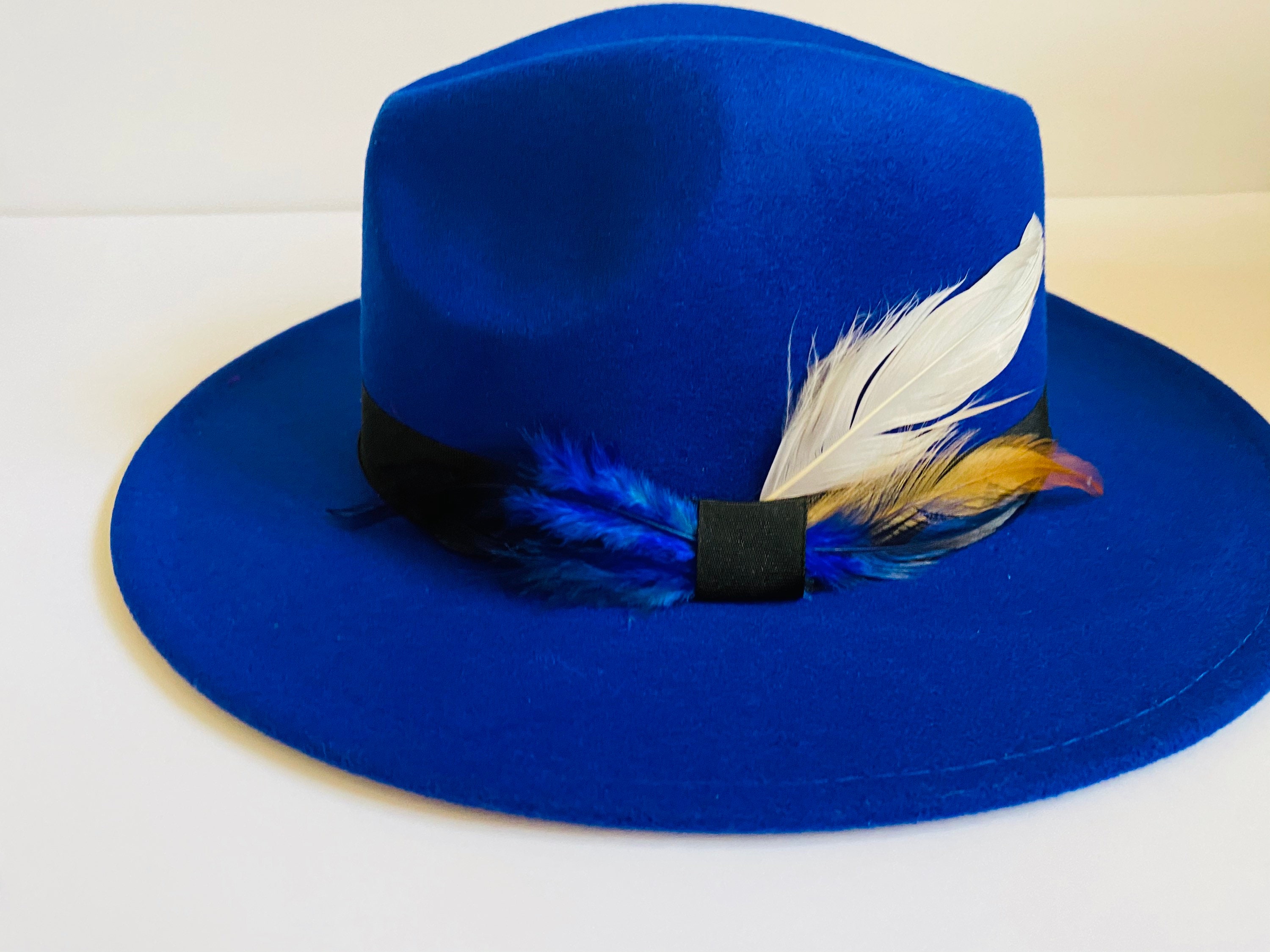MWOOT 12 Pieces Hat Feathers for Fedora Hat Decoration, Men Hats