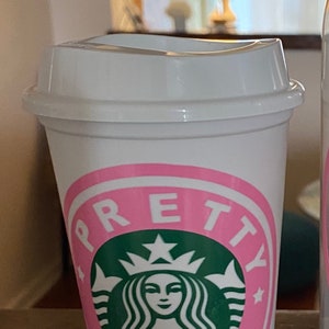 Limited starbucks 16oz coffee cup, reusable cup, sorority gifts, pretty girl, personalized cup, ReAdy to ship item