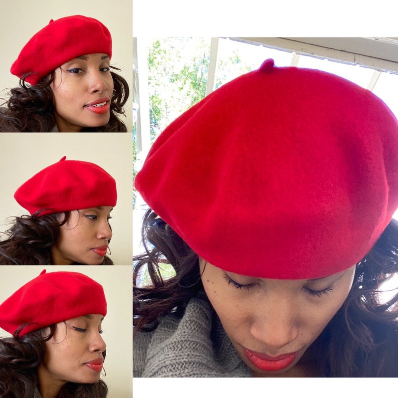 Red beret high quality beret wool beret