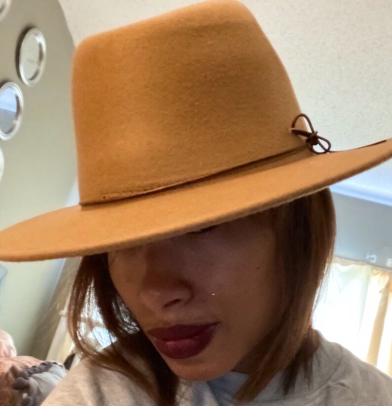 Camel Fedora Camel Color Unisex Fedora Vintage Style Hat Etsy