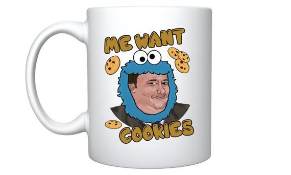 The Office Kevin Malone Cookie Monster Coffee Mug Etsy