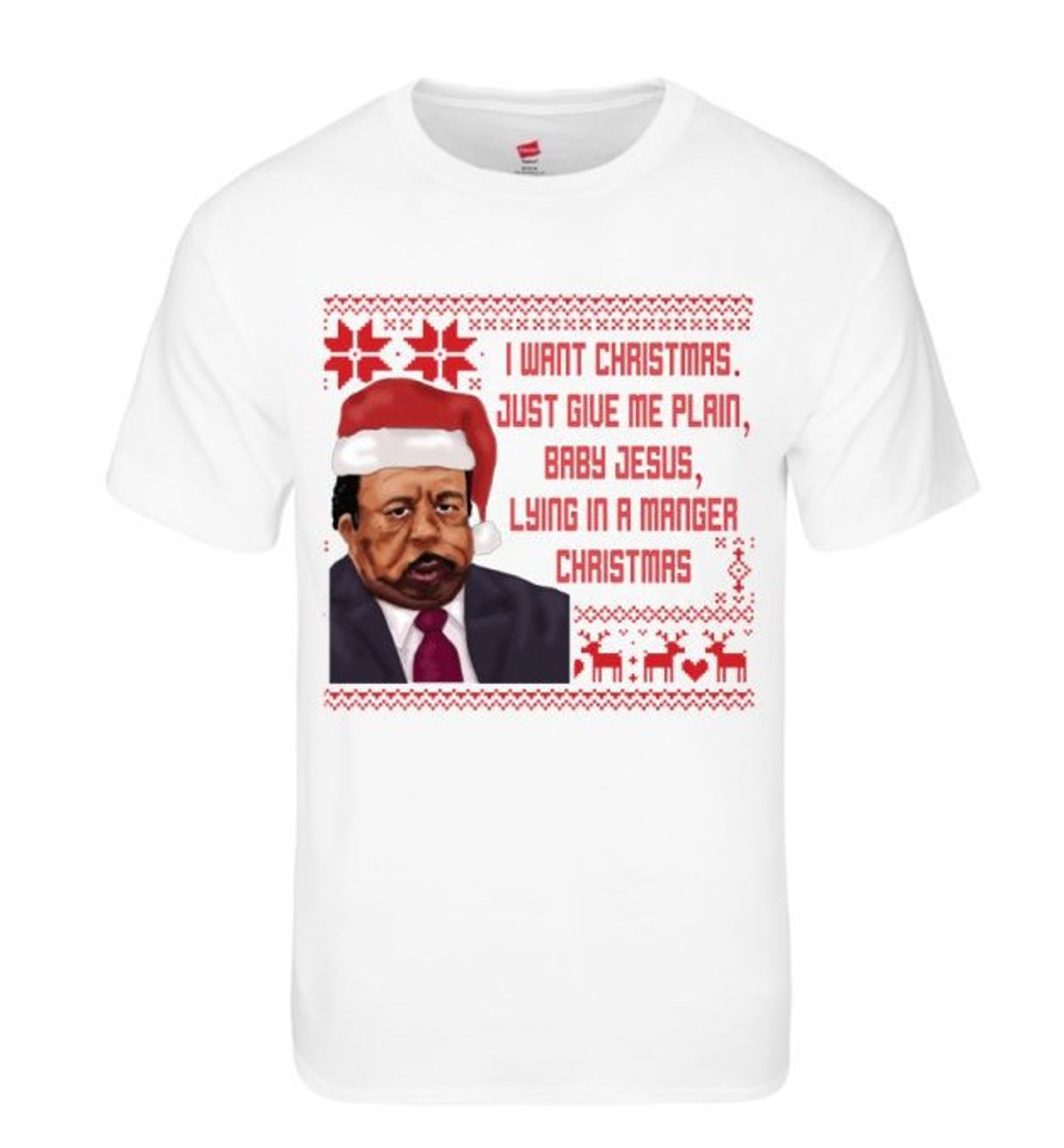 The Office Stanley Hudson Christmas Sweater Tshirt Etsy