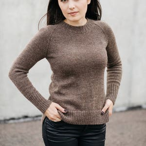 Pull en alpaga pour femme, pull en laine, cardigan en tricot marron, cadeau de Noël, pull slim beige, gris, blanc, noir, vêtements modernes chauds