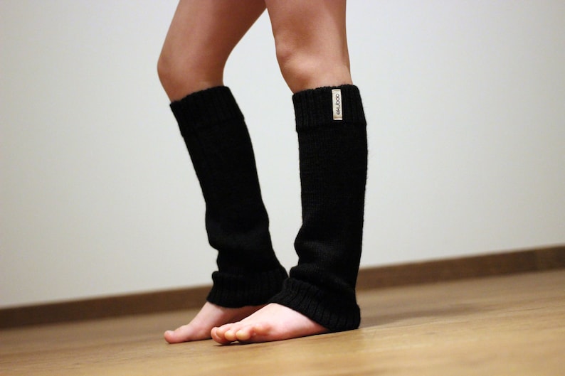 Black leg warmers Alpaca wool knit leg warmers for baby Etsy
