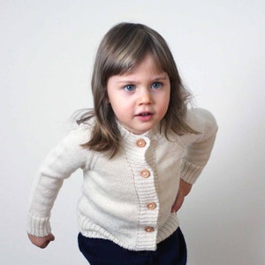 Baby Alpaca knit sweater with wooden buttons,gray girl pullover,pink knitted infant, natural white toddler,kid jumper,children wool cardigan