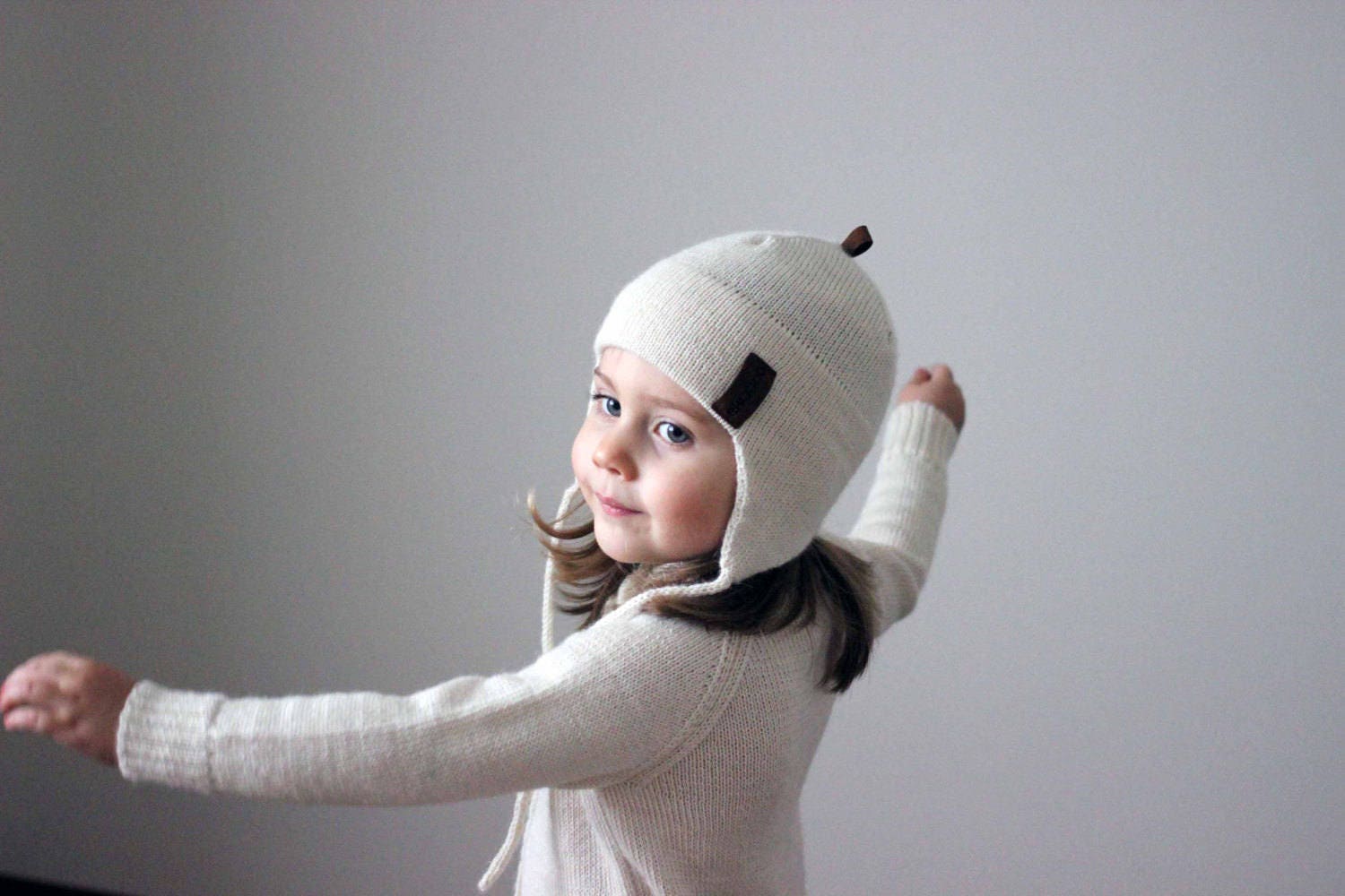 Galena Earflap Hat - Cozy Wool Hat with Springtime Blooms