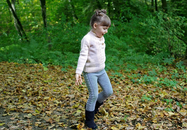 Cable leggings for kids. READY TO SHIP