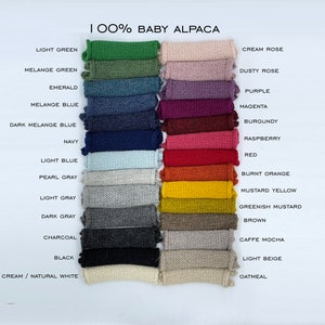 Alpaca wool long socks, cream rose knit leg warmers for baby, newborn, infant, toddler, children, boot socks, pink girl socks, baby shower image 5
