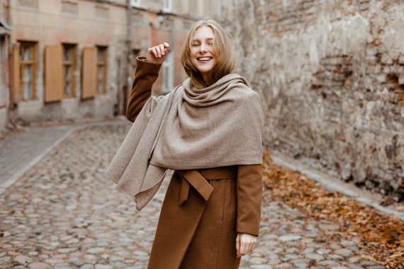 Cashmere Scarf-beige