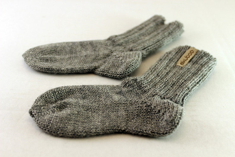 Alpaca wool long socks, gray knit leg warmers for baby, newborn, infant, toddler, children, boot socks, white girl socks, baby shower image 3