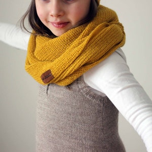 Kids Loop Scarf Knitting Pattern