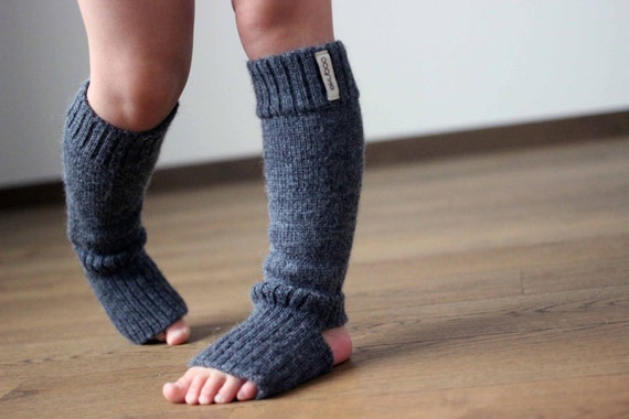 Alpaca Wool Knit Leg Warmers, Dark Gray, Beige, White Knitted Leg Warmers  for Baby, Infant, Toddler, Children, Kid Boot Socks, Yoga Socks 