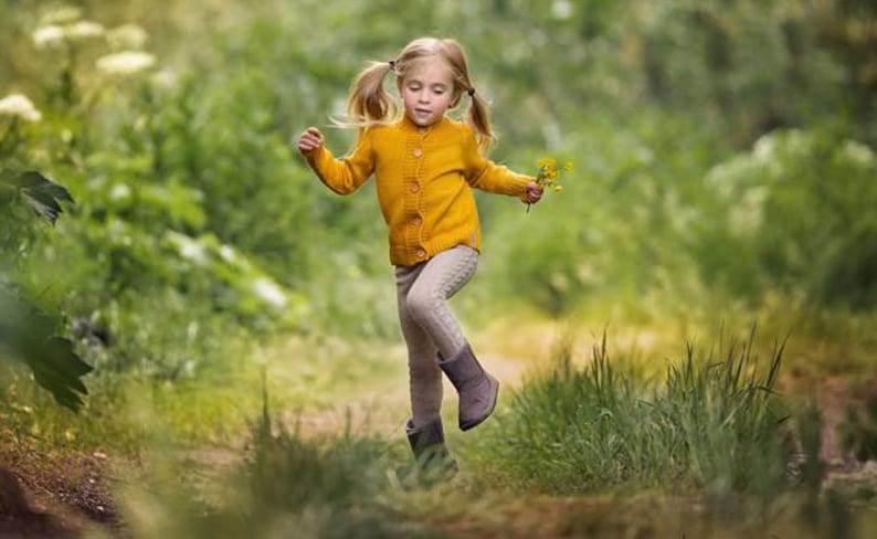 Cable leggings for kids. READY TO SHIP