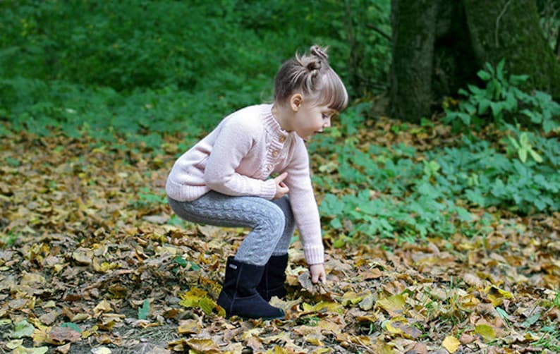 Cable leggings for kids. READY TO SHIP