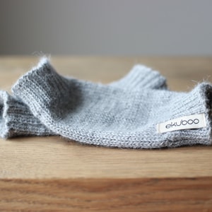 Light gray knitted leg warmers, Alpaca wool knit leg warmers for baby, infant, toddler, children, kid, beige, brown, navy,mustard boot socks