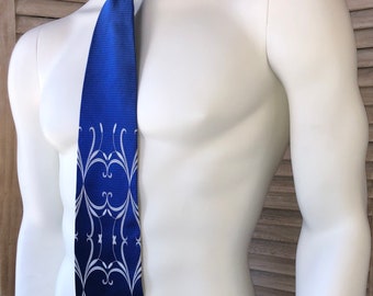 Men's Vintage necktie, blue