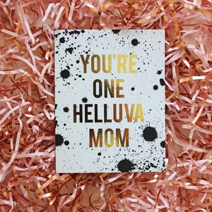Biglietto d'auguri per la mamma Helluva, Biglietto divertente per la festa della mamma, Biglietto giuramento per la mamma, Biglietto per la moglie, Biglietto per la festa della mamma del marito, Biglietto di compleanno per la mamma