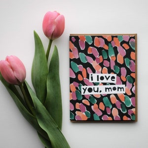 Tarjeta Te quiero mamá, Tarjeta del Día de la Madre, Tarjeta del Día de la Madre de la hija, Tarjeta del Día de la Madre para mamá, Tarjeta del Día de la Madre para niños, Tarjeta para mamá