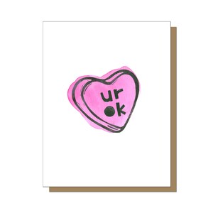 il tuo ok biglietto di auguri, divertente biglietto anniversario, divertente San Valentino biglietti da visita, biglietto per la moglie, biglietto per il marito, carta per lui, divertenti cuori di caramelle