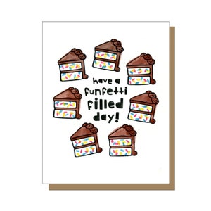 Funfetti Filled Day Grußkarte, Geburtstagskarte, Erste Geburtstagskarte, Geburtstagskarte für Ihn, Geburtstagskarte für Sie, Geburtstagskarte für Mama