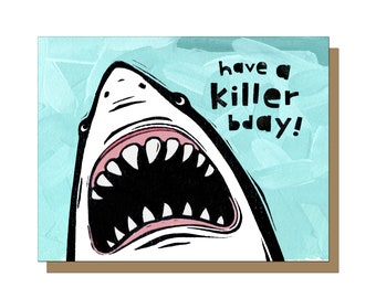 Killer Birthday Greeting Card, Birthday Card, Funny Birthday Card, Birthday Card for Him, Birthday Card for Kid, Birthday Card for Husband